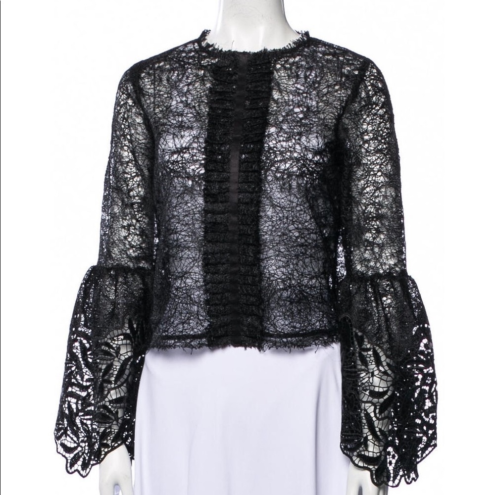 Alexis Black Lace Blouse